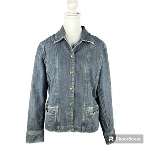 Jones New York Sport Premium Denim Stretch Jean Jacket